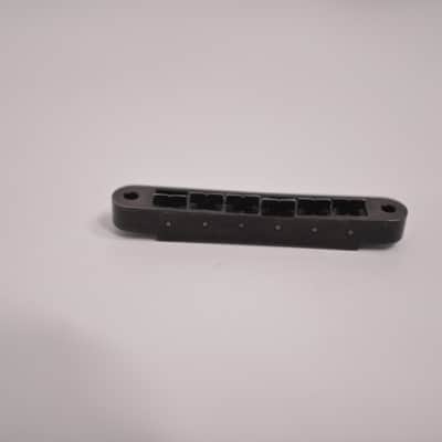 Gibson Nashville Tune-O-Matic Bridge BLACK Chrome Accessories Les Paul Custom Standard image 3