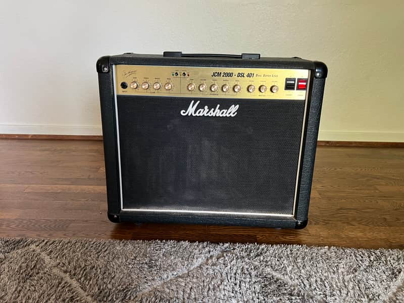 Marshall JCM 2000 DSL 401 Dual Super Lead 2-Channel 40-Watt 1x12" Guitar Combo 2000s - Black image 1
