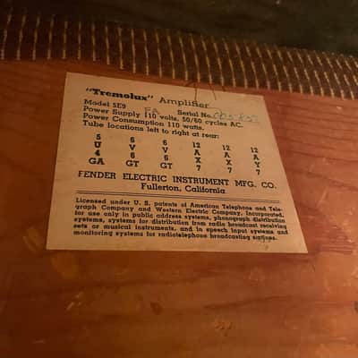 1955 Fender Tremolux 5E9 Narrow Panel Tweed image 7