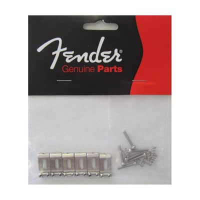 Fender American Standard 2008 Stratocaster Bridge Saddles - Steel with Nickel Finish image 1