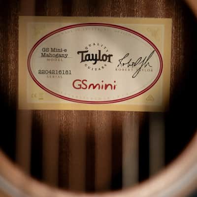 Taylor GS Mini-e Mahogany Acoustic/Electric Guitar with GS Mini Bag image 12