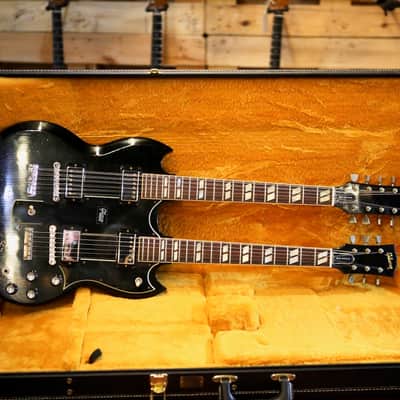 Gibson SLASH 1966 EDS-1275 DOUBLENECK - SIGNED/AGED 2019 - Black image 24