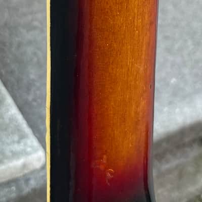 1960s MIJ Rexina Kawai Teisco Short Scale Electric Bass Guitar~Tri Tone Brown Sunburst~Lots of Mojo!~*SALE*~VIDEO!~ image 13