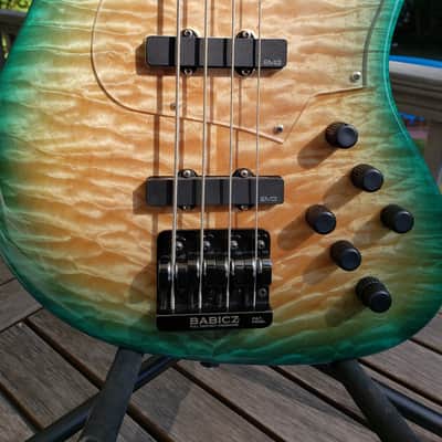 Allparts Jazz Bass Fender Custom Shop Neck Quilted Maple finished by Brubaker image 3