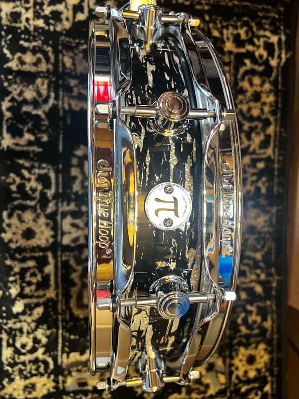 Mint DW 3.14" x 14" Collector's Series Maple Pi Snare Drum - Black Oyster Glass w/ Chrome Hardware