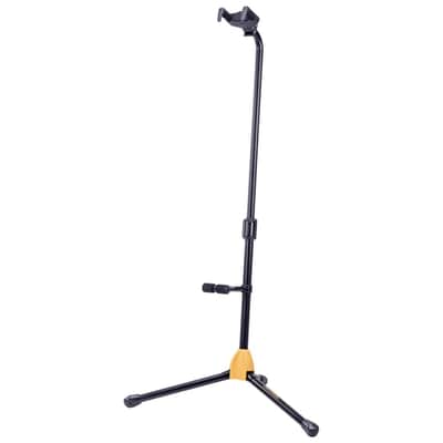 Hercules GS412B Auto Grip Single Guitar Stand w/ Foldable Backrest image 1