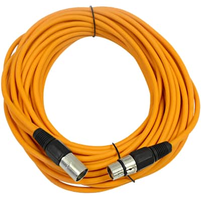 Seismic Audio SAXLX-50 XLR Male to XLR Female Mic Cable - 50'