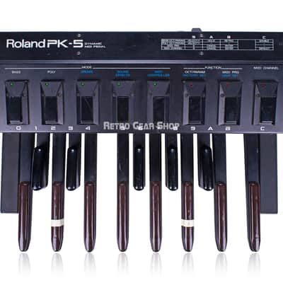 Roland PK-5 Dynamic Midi Foot Pedal Bass Synthesizer Controller Vintage image 2