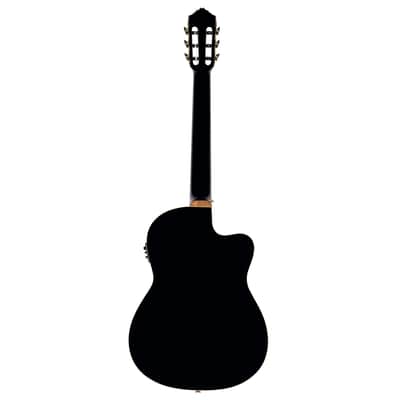 Ortega RCE138-T4BK-L Performer Series Solid Spruce Top Mahogany Neck Cutaway Nylon 6-String Classical Acoustic-Electric Guitar w/Gig Bag For Left Hand Player image 5
