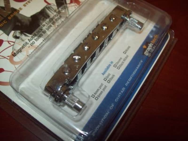 Graph Tech PS-8843-C0 ResoMax NV2 4mm Tune-O-Matic Guitar Bridge w/ String Saver Saddles image 1