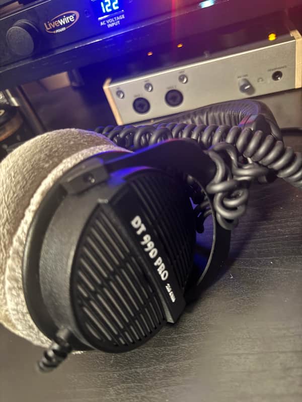 Beyerdynamic DT 990 Pro 250 Ohm Open-Back Over-Ear Monitoring Headphones 2010s - Black/Grey image 1
