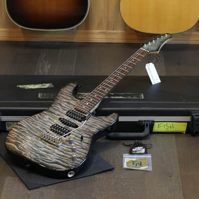 2013 Chris Campbell Custom Shop Super Strat Owned & Played by Fish Electric Guitar Grey Quilt + OHSC image 1