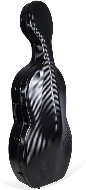 Crossrock 4/4 Cello Hard Case, Sturdy Carbon Fiber Composite with Wheels , Lightweight Flight Case Bild 1