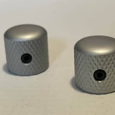 2000's Electric Guitar Brushed Chrome Dome Metal Volume Allen Set Screw Knobs Fits Jackson Dinky image 1