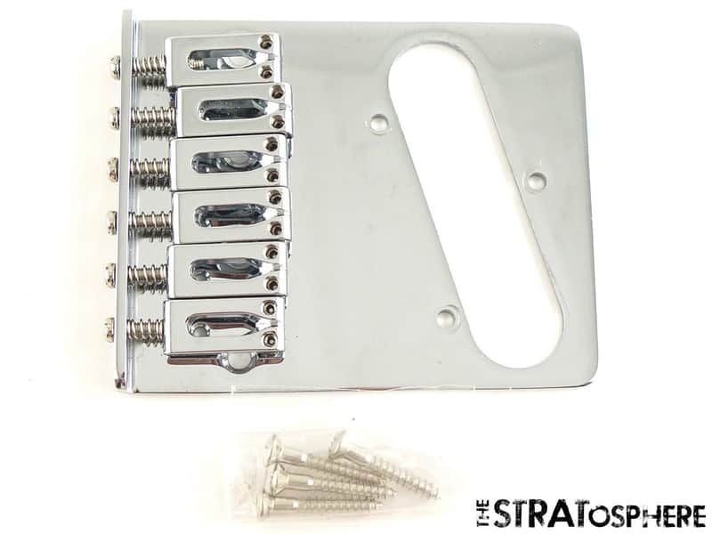 LEFTY Fender Player II Telecaster Tele BRIDGE Chrome, 6-Saddle Modern image 1