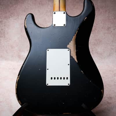 FENDER USA CS Mastertbuilt 56' Reissue Active Stratocaster Relic * Todd Krause "Faded British Racing Green" (2022) image 15