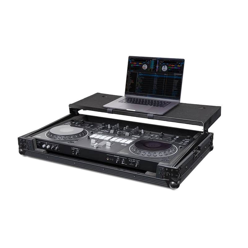 Headliner HL10018 Pitch Black Flight Case for DDJ-REV5 with Laptop Platform image 1
