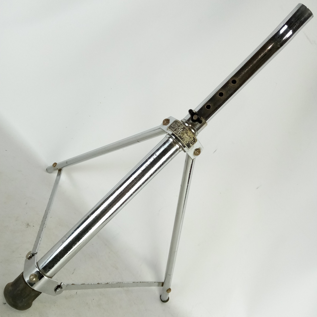 Slingerland "New Rocket Throne" #838 Vintage60s Porto-Pak Style Chrome -Seat USA — main photograph