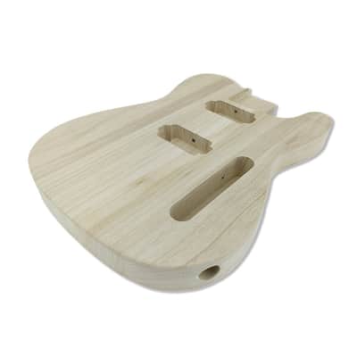 Telecaster Style Electric Guitar Body, Paulownia Wood image 4