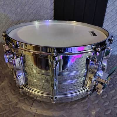 Vintage TAMA Mastercraft 8056 Steel Snare 1985/86 in Polished Mirror Chrome image 5