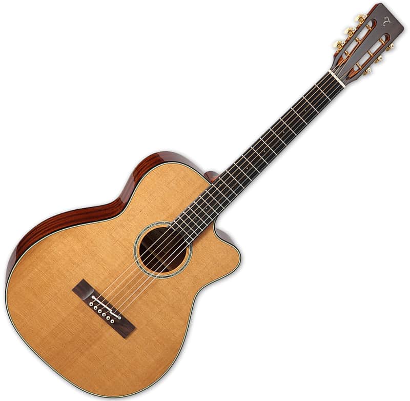 Takamine EF740FS TT Thermal Top Series OM Cutaway Acoustic/Electric Guitar Natural Gloss image 1