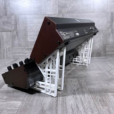 2-tier Dual Angle Stand for Behringer Desktop Model D / Pro-1 / Toro / Cat / Wasp - color WHITE - by KZcraftworks - USA image 3