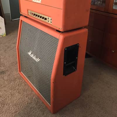 1972 Marshall Major for Lead Guitar in Orig Orange Color tolex - Pulsonic - Full Stack! Super Rare! image 2