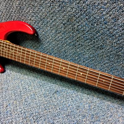 Dean 6 String Electric Bass Red image 1