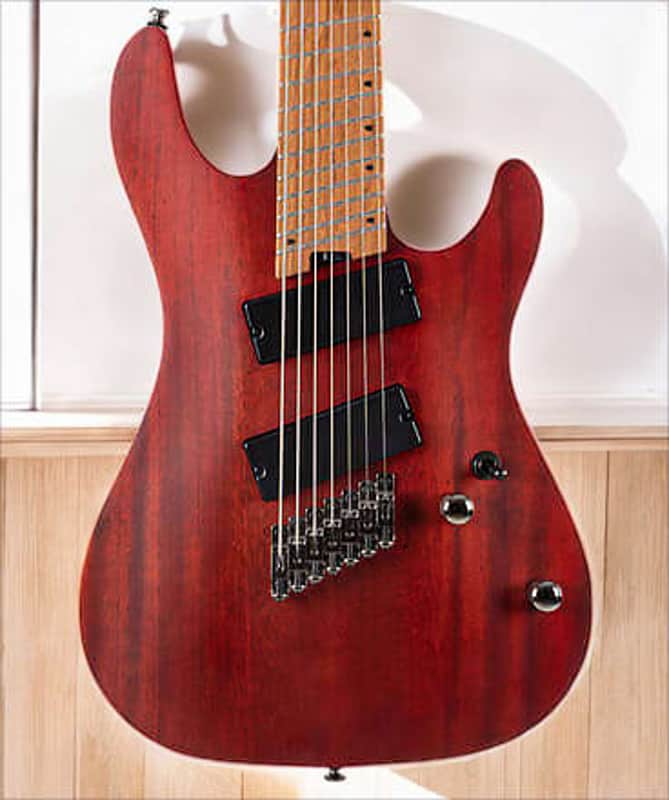 Cort KX307MS 7-String Multi-Scale (25.5Ã‚ 27Ã‚) - Open Pore Mahogany image 1