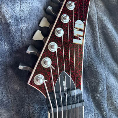 ESP LTD SC-608b with Evertune - Red Sparkle image 4