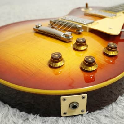 1990 made Greco EG-550 LP Standard   Old Cherry SB Bolt on Neck/Screamin Pickup Fujigen Factory Made in Japan image 9