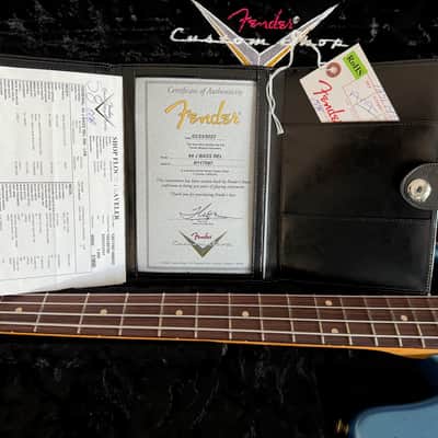Fender Custom Shop 64 Jazz Bass Guitar Relic 2023 - Lake Placid Blue image 22