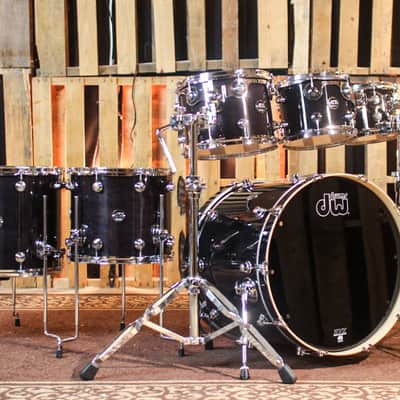 DW Performance Ebony Stain 6pc Drum Set - 18x22, 7x8, 8x10, 9x12, 12x14, 14x16 image 1