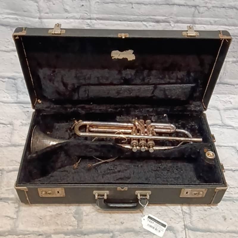 E Benge Resno Tempered Bell Silver Trumpet Los Angeles AS IS Trumpet image 1