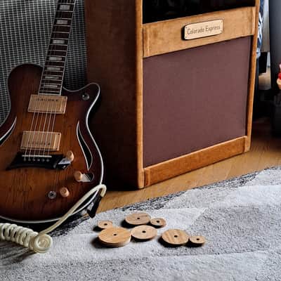Music Vehicle 80 years old solid pine custom guitar amplifier cabinet image 9