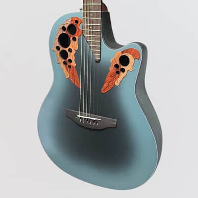 Ovation CE44 Celebrity Series Elite Mid-Depth Acoustic Electric Guitar - Reverse Blue Burst imagen 3