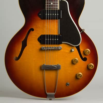Gibson ES-330TD Thinline Hollow Body Electric Guitar (1960), ser. #R4559-29, original brown hard shell case. image 3