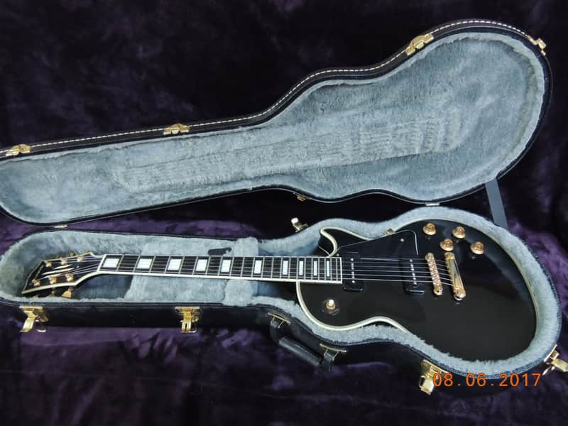Edwards  E-LP-130CD/P "1954" Black Beauty with Case. WCR P90's! image 1