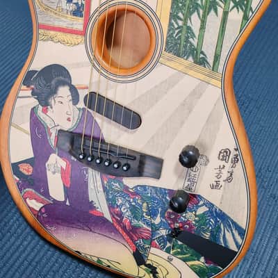 2025 Fender American Acoustasonic Telecaster Kuniyoshi Collection Geisha - FENDER EXPERIENCE 2025 Tokyo Flagship Exclusive Limited Edition image 9