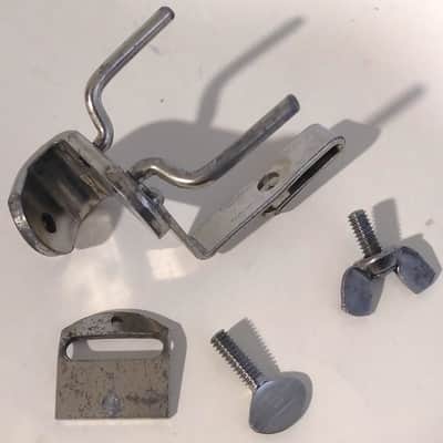 Cowbell, Wood Block Bass Drum Mount - Nickel (Possibly W&A?) image 4