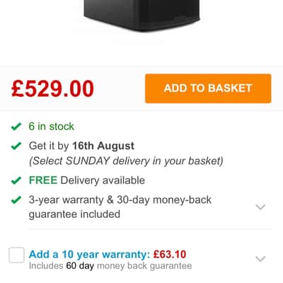 Alto Professional TS15S TrueSonic Sub 2500-Watt 15" Active Subwoofer 2023 - Present - Black image 4