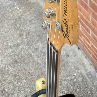 Fender Precision Bass Fretless with Rosewood Fingerboard 1970 - 1983 - Blonde image 7