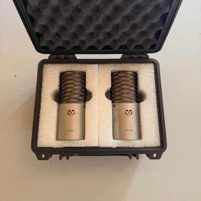 Stereo Pair Aston Origin Large Diaphragm Cardioid Condenser Microphone 2010s - Metal image 1