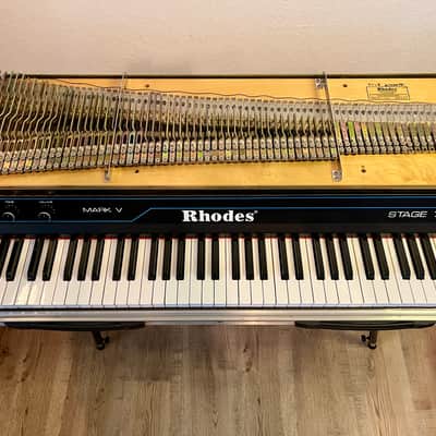 Rhodes Mark V Stage 73 73-Key Electric Piano 1984 Black image 11