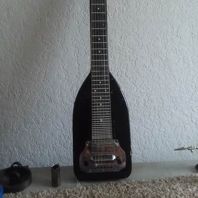 Vintage Electric 6-String Lap Steel Art Deco Guitar with original case 40's-50's image 3