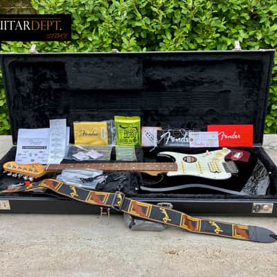♚ PRISTINE ♚2014 Fender American Standard Stratocaster HSS *USA♚BLACK♚Custom Shop PuPs image 2