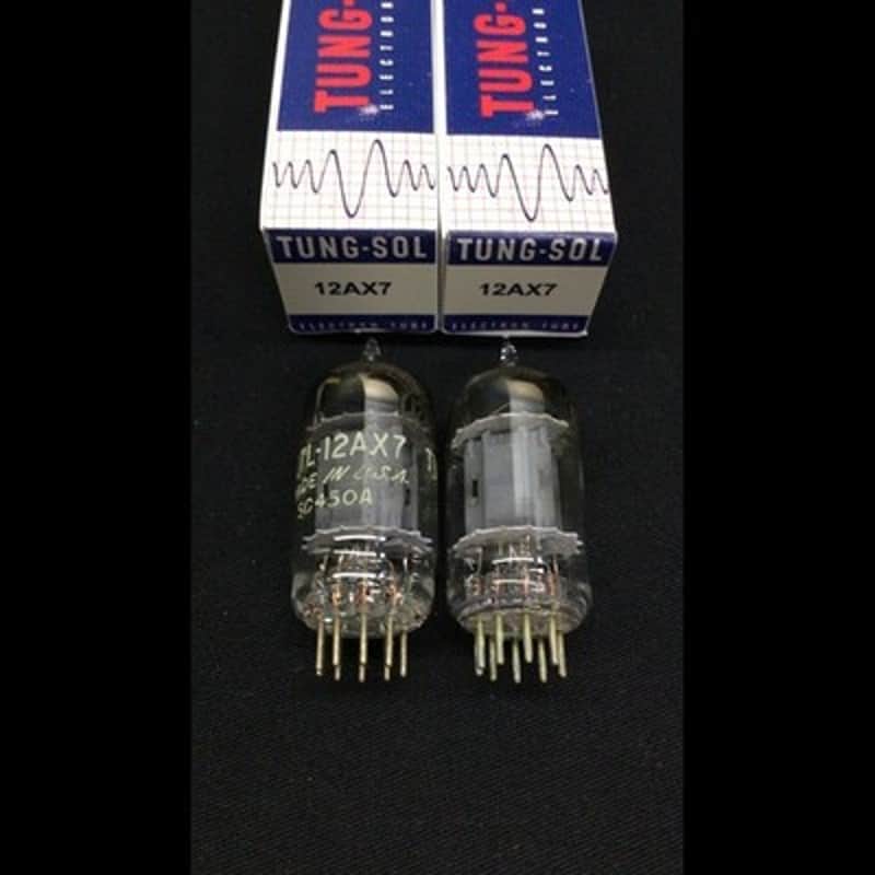 NICE PAIR TUNG SOL JTL 12AX7 ECC83 Square Getter Vintage VACUUM TUBES 10.9828 image 1