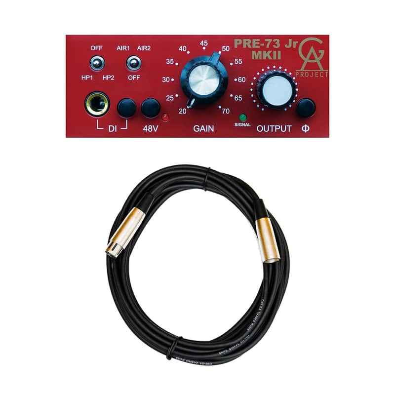 Golden Age Project Pre-73 JR MKII Preamplifier Bundle with 20-foot XLR Cables image 1