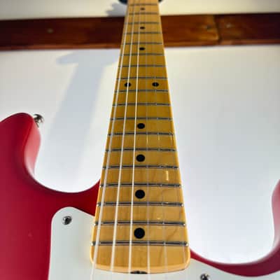 Fender Vintage Hot Rod '50s Stratocaster 2014 Fiesta Red Very Rare Made For One Year With Case image 7