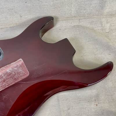 Super Stratocaster Body Cherry Sunburst Guitar HSS Floyd Rose image 6